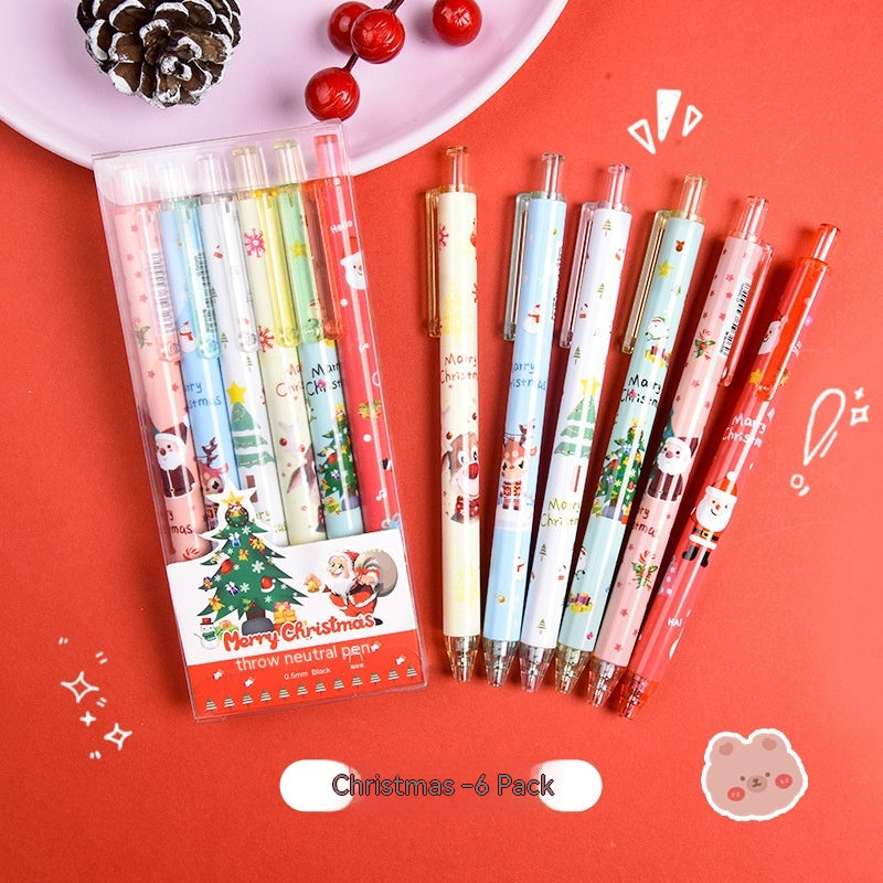 Christmas Reward Gift Press Gel Pen Ball Pen Signature Pen