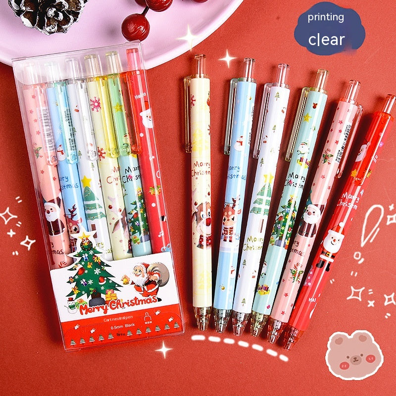 Christmas Reward Gift Press Gel Pen Ball Pen Signature Pen