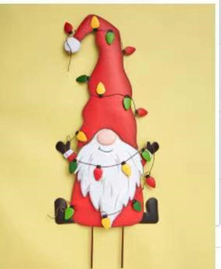 Christmas Halloween Gnome Cartoon Metal Art Craft